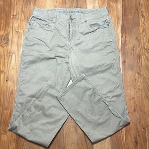 Toad & Co. Men’s 5 Pocket Mission Ridge Pant. 34x32. Lean fit. Light Brown/Khaki